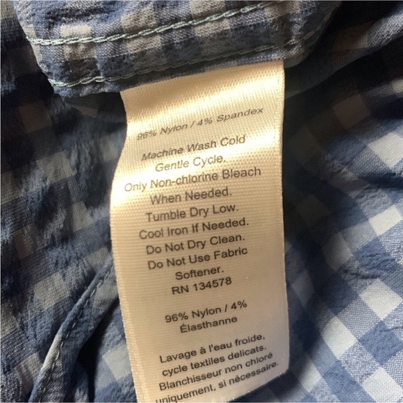 Vineyard Vines blue check Harbor long sleeve shirt Size XL - Picture 13 of 13